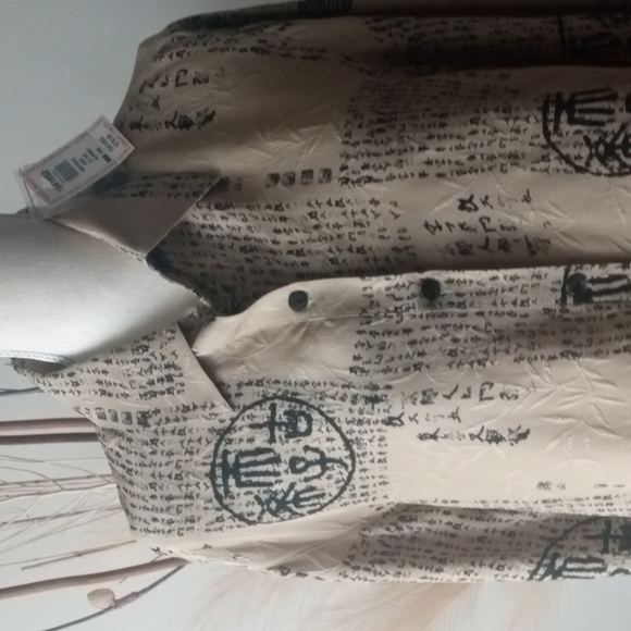 Chico' s Blouse 100% silk Chico size 1 - Picture 2 of 10